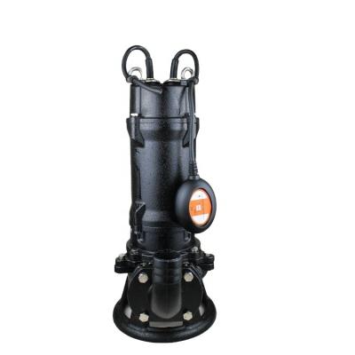 China High Efficiency 5.5KW 7.5HP Cast Iron Heavy Duty Sewage Pump With Wide Angle Switch for sale