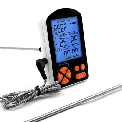 China One machine can measure three temperatures CH-201 Wholesale Probe Oven Timer Indoor Outdoor Kitchen Thermometer Double for sale