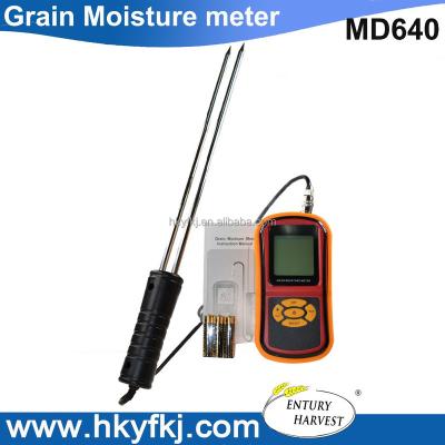 China Portable Agriculture Tools Digital Unhusked Rice Grain Moisture Meter Temperature Humidity Tester MD640 for sale