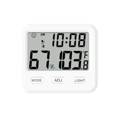 China CH-915 Alarm Clock/Backlight Greenhouse Temperature and Humidity Meter Mini Thermometer Room Portable Thermometer for sale