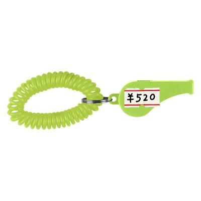 China Sport Activities Hot Wholesale Outdoor Colorful Spring Ring Sports Whistle With Reel for sale