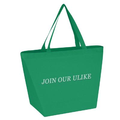 China Cheap Reclycled Tote Bags Custom Printed Recyclable Non Woven Fabric Shopping Bags With Logo for sale