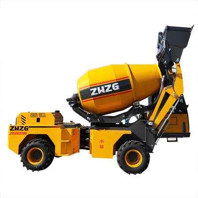 China Building Material Shops 2 CBM Automatic Concrete Mixer Truck for sale