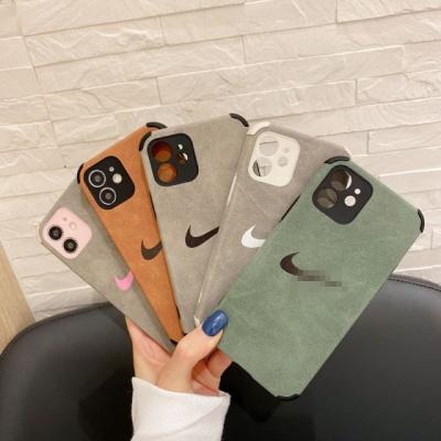 China Wholesale Hot Sell Shockproof Shockproof Leather Back Cover Phone Cases For iPhone 13 Pro 12 11 XSmax TPU Soft Suede Phone Cases for sale