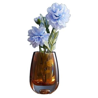 China Minimalist French style explosion-proof plastic vases for flowers and green plants for sale