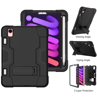 China 3-Layer Rugged Shockproof Shockproof Robot Color Contrast Protective Case For Ipad Mini 6 2021 for sale