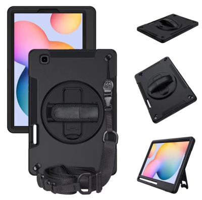 China Shockproof Rugged Shoulder Strap Shockproof Case For Samsung Galaxy Tab S6 Lite 10.4 T610 615 for sale