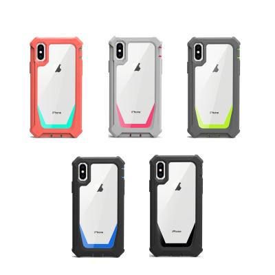 China Side Shockproof Corner Bumper Armor Hard Shockproof Airbag Case For Iphone Four Four X XS for sale