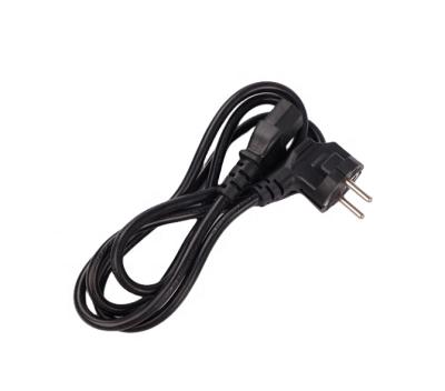 China Home Appliance European 18AWG  Black Power Cord Replacement AC Power Cord Printer PC Power Supply Cable for sale