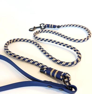 China New Design 2022 OEM Factory Popular Custom Handmade Waterproof Dog Lead Colorful Multifunctional Dog Rope Leash for sale