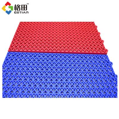 China CE standard futsal floor multifunctional interlocking outdoor floor anti slip, outdoor plastic futsal court, outdoor universal pp sports court futsal floor for sale