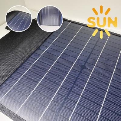 China 300D PVC bonded 4ply 100W 36V Solar Panel Foldable Mono Crystalline Phone Charger Kit With USB From China for sale