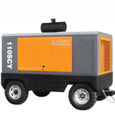 China Lubricated Selling High Quality Mobile Mobile Mini Air Compressors 110scy-8 Diesel Engine Series for sale