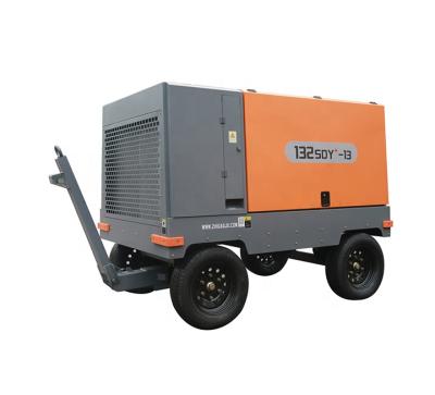 China ZENVAN 185sdy 45kw series lubricated mobile air compressor 75 kilowatt air compressor impeller screw air compressor for sale