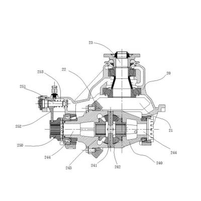 China Factory Supply Machinery Crawler Excavator Parts New ZENVAN B2502DG-D Crawler Excavator Parts Middle Axle Reducer for sale