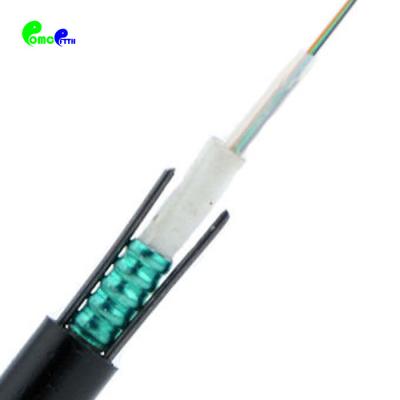 China HDPE Jacket GYXTW Core Fiber Optic Cable 2 4 6 8 10 12 24 1km Black Jacket Price Black Jacket Armor Steel Wooden Outdoor Armored Rohs ISO for sale