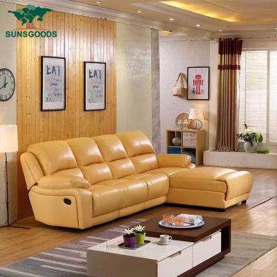 China (Others)adjustable high quality L shaped reclining sofa designs, leather L shaped sofa recliner, reclining L shaped sofa prices for sale