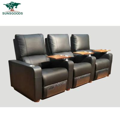 China (Height) adjustable home theater recliner sofa with coffee table, home theater table for sale