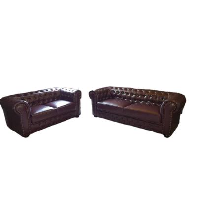 China (Size) Chesterfield Adjustable Classic Couch Living Room Sofa Furniture , Custom Real Leather Couch Sofa for sale