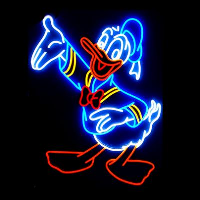 China Hot Selling Donald Duck Residential Wholesale Open Led Wall Tubing Neon Sign Logo Custom Chinese Made for sale