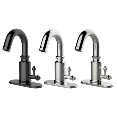 China High Quality Infrared Full Automatic Infrared Full Automatic Bathroom Faucet Infrared Single Hole Basin Faucet Single Hole Basin Faucet Mixer for sale