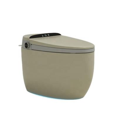 China Automatic Operation Mode Design Bathroom Seat Heating Smart Toilet Ceramic Phone Voice Control Full Auto for sale