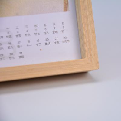 China China Decoration Wooden Home Office Date Perpetual Calendar Desk Desk Calendar for sale