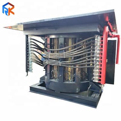 China Construction Material Shops Intermediate Frequency Steel Frame Induction Furnace 4Tons Melting Capacity for sale