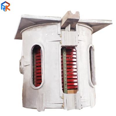 China Building Material Shops Shell 0.5Ton Capacity Induction Melting Furnace Copper Aluminum Casting for sale