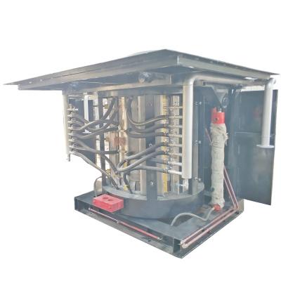 China Steel Building Material Stores 1T Capacity Iron Melting Medium Frequency Industrial Induction Boiler for sale