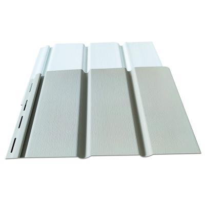 China Factory price 12inch grain PVC traditional wood solid vinyl soffit fireproof panel fireproof board for ceilings for sale