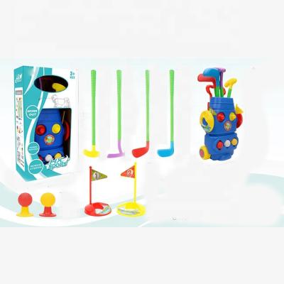 China Garden Game Toys Hot Selling Outdoor Sports Playing Clubs Kids Plastic Golf Set Toy for sale