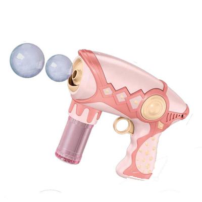 China Hot Selling Plastic Summer Throwing Bubble Gun Toy For Kids for sale