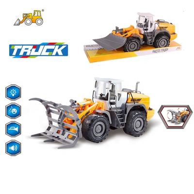 China Plastic Rubbing Toy Rubbish Tow Truck Engineering Truck For Boys Rubbish Vehicles Tractor Car for sale