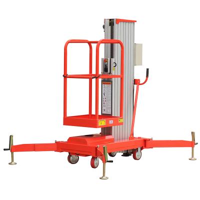 China Hotels Mobile Aluminum Alloy Lift Table Portable Aerial Work Platform for sale