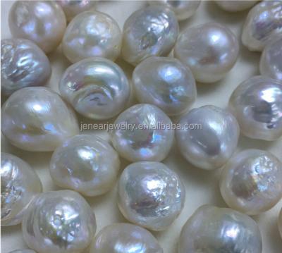 China Jewelry Making Super Grade AAA Baroque Loose Cultured Natural Freshwater Big Beads 14mm15mm Big Size Irregular Huge Baroque Freshwater Pearls for sale