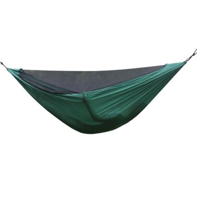 China Wholesale 210T Durable Nylon Comfortable Parachute Hammock Camping Hammock With Net for sale