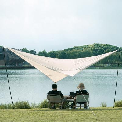 China Straight tie type camping tent sunshade outdoor sunshade awning waterproof hot sale tarpaulin for sale