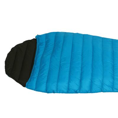 China Ultralight 900g 800g Fill Mummy Mummy Goose Type Down Sleeping Bag For Extreme Winter for sale