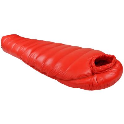 China Mummy Type Outdoor Ultralight Goose Down Sleeping Bag For Backpacking Mummy Camping Hiking Sleeping Bag for sale