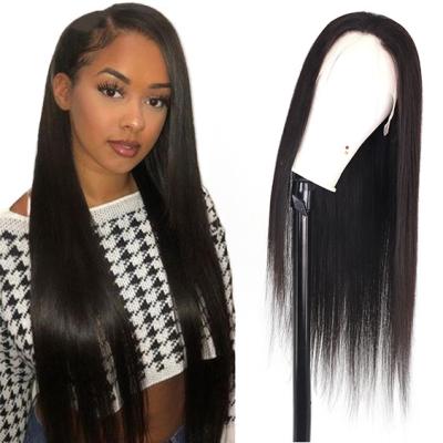 China Silky Straight Wave 180% 250% 10A 13*4 Lace Front Human Hair Wigs For Black Women 13*6 Lace Front Wig 100% Human Hair Wig Peruvian Bonde Straight for sale