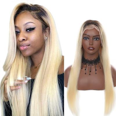 China Silky Straight 1B 613 Human Hair HD Lace Wigs Transparent Swiss Straight Lace Wig Hair Pre Plucked Wholesale Vendors for sale