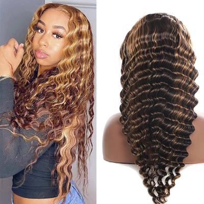 China Wholesale Cheap Deep Wave Swiss Lace Front Wigs For Black Women Curly Hair Cuticle Aligned Lace Front Wig Vendor for sale