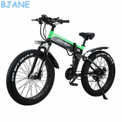 China Bjane Brand Two Wheels 48v 500w 13ah Folding Electric Bike Scooter Aluminum Alloy Bike Standing Electric Bicycle 20 Inch Fat Tire for sale