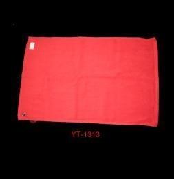 China 100% Cotton Golf Towel in Red Color with Hook as Yt-1313 for sale