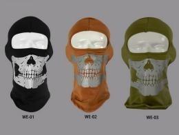 China 100% Cotton Thicker Winter Reflective Skull Design Head Cover for sale