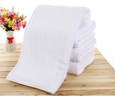 China 1100g 100*200cm extra big 21S white plain terry bath towel for wholesale, customized logo acceptable for sale