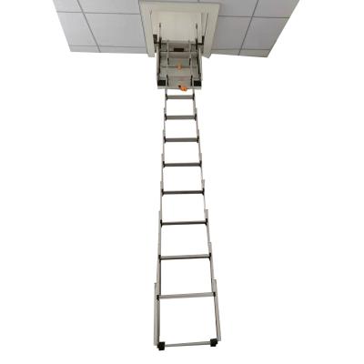 China Folding Ladders CE Certified Electric Remote Control Attic Folding Telescopic Step Ladder zu verkaufen