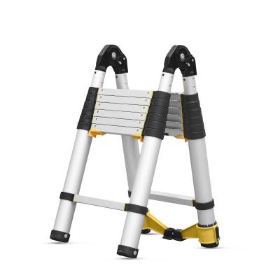 China Folding ladders telescoping extendable A-frame folding ladder extension aluminum telescopic ladder en131 Te koop