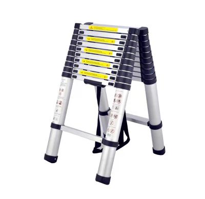 China Folding Ladders Double Sided Aluminum Folding Telescopic Stairs Ladder for sale